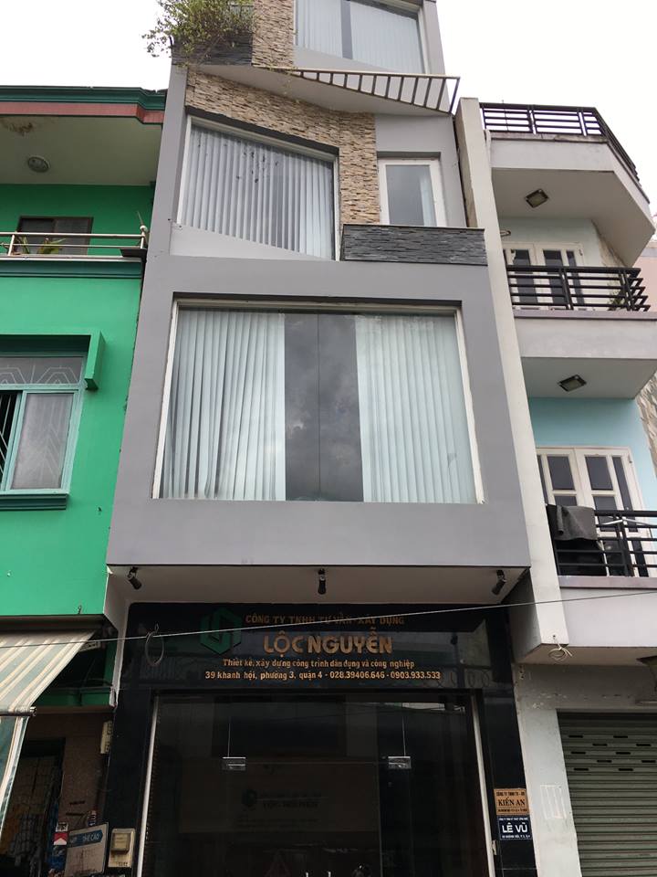 Cần cho thuê nguyên căn nhà 4 lầu đường Khánh Hội (bên hông cầu Kênh Tẻ)